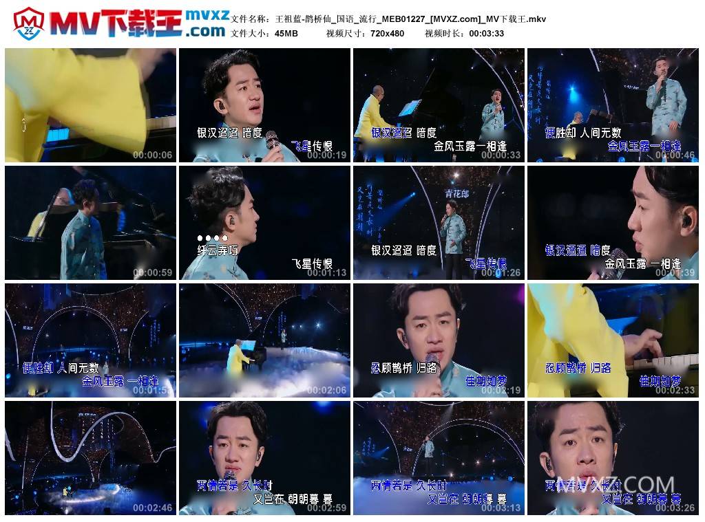 王祖蓝-鹊桥仙_国语_流行_MEB01227
